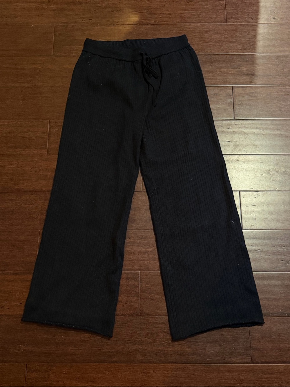 Lillusory Ribbed Wide Leg Pants